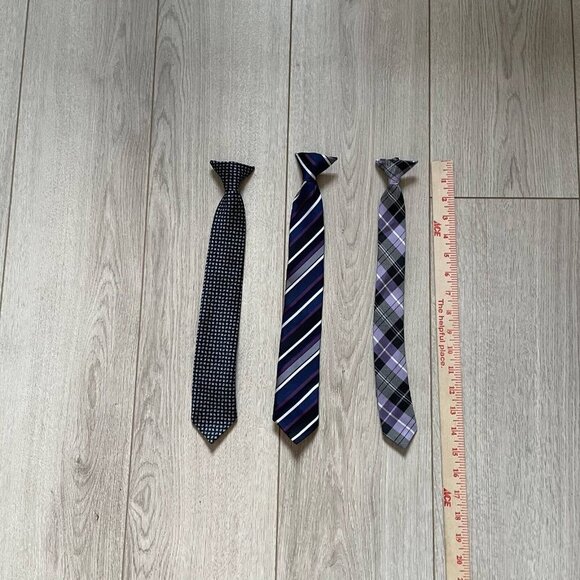Lot of Three boys Necktie Mix Print Multicolor - Picture 2 of 3